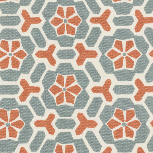 STOUT TEXTILES  MULTIPURPOSE,PRINT TRANSITIONAL,, GEOMETRIC SEAGLASS   - MERG-1