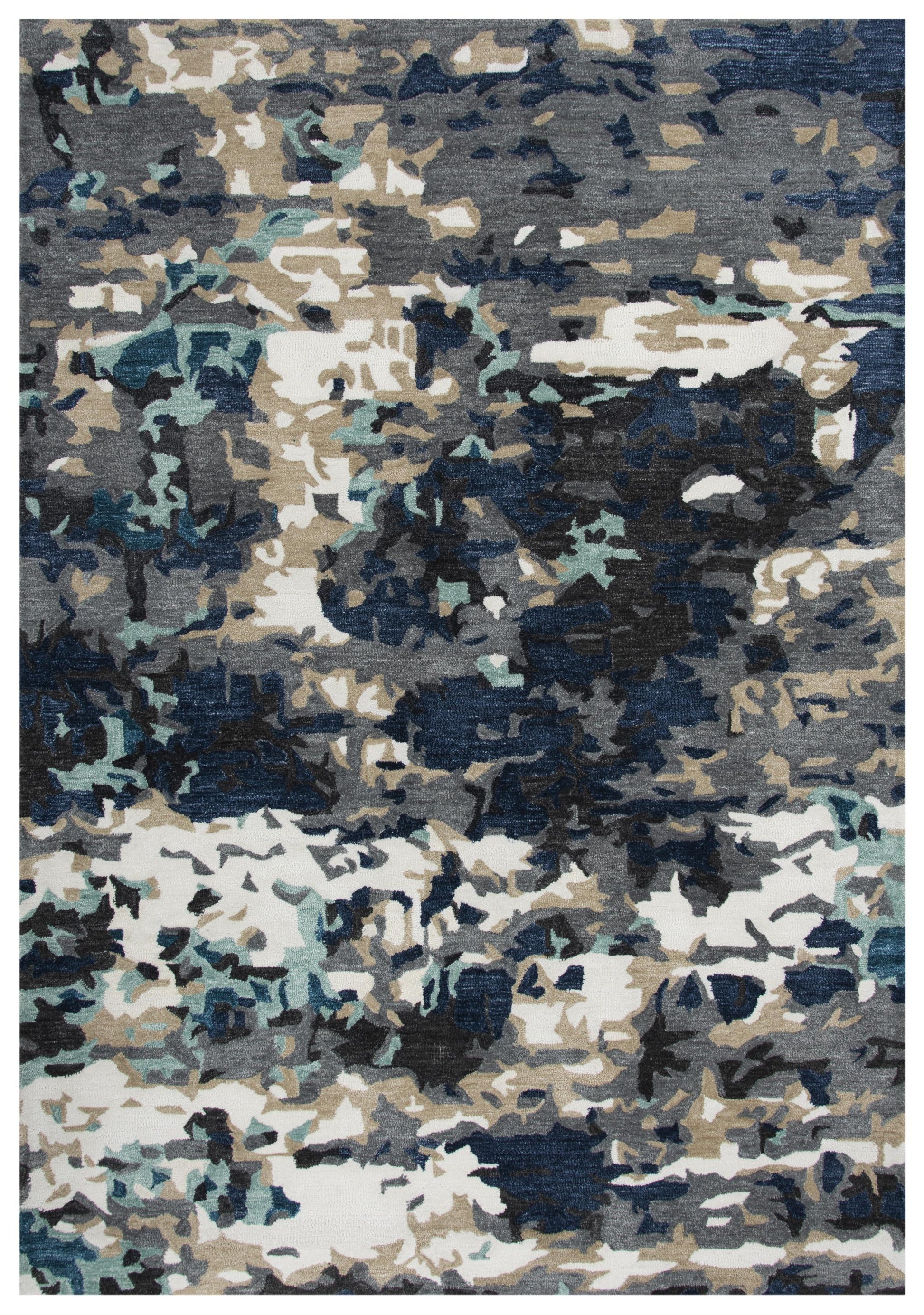 RIZZY HOME RUGS Metro Contemporary 9' x 12' - METMET10333548611