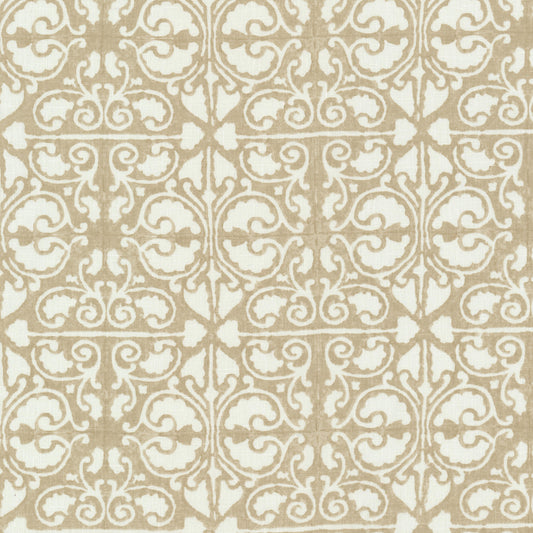 STOUT TEXTILES  MULTIPURPOSE,PRINT TRADITIONAL, FLORAL SANDALWOOD   - METE-2