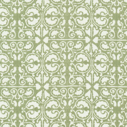 STOUT TEXTILES  MULTIPURPOSE,PRINT TRADITIONAL, FLORAL PISTACHIO   - METE-3