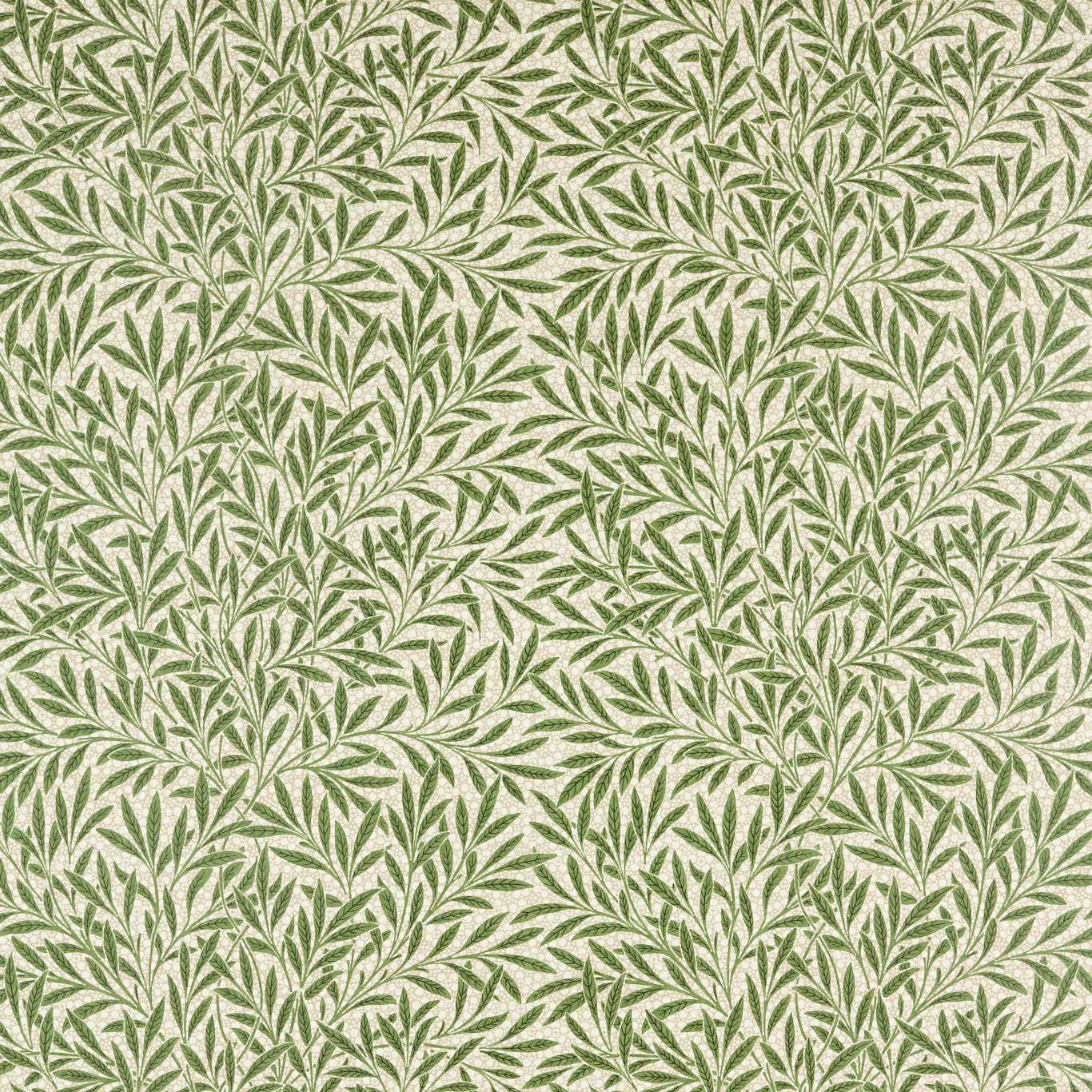 MORRIS & CO Emerys Willow Fabric Leaves , Trees Leaf Green   - MEWF227020