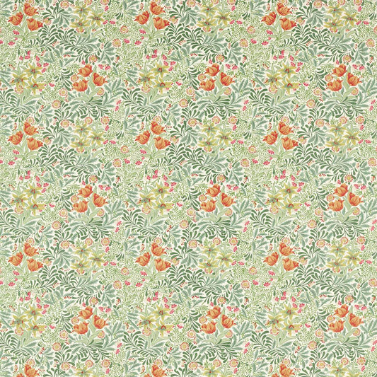 MORRIS & CO Bower Fabric Contemporary, Floral Herball,Weld   - MEWF227028