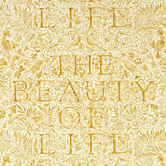 MORRIS & CO The Beauty of Life Wallpaper Leaves , Trees Sunflower  Gravure - Wide Width Printed Wallpaper - MEWW217191