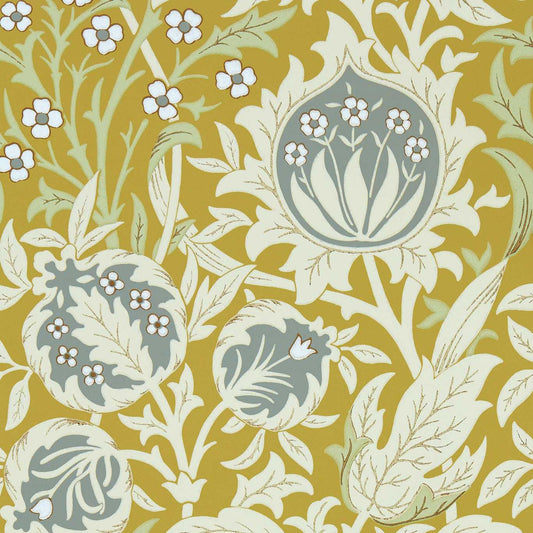 MORRIS & CO Elmcote Wallpaper Classic Floral Sunflower  Surflex-Printed Wallpaper - MEWW217202