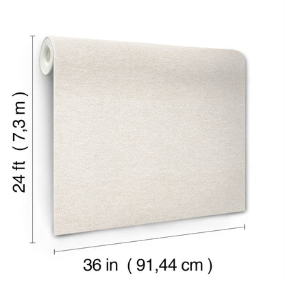 York Wallcoverings Magnolia Home 4 Paper White Yarn Wallpaper Transitional Small Prints Whites and Off-Whites   - MF4703MH