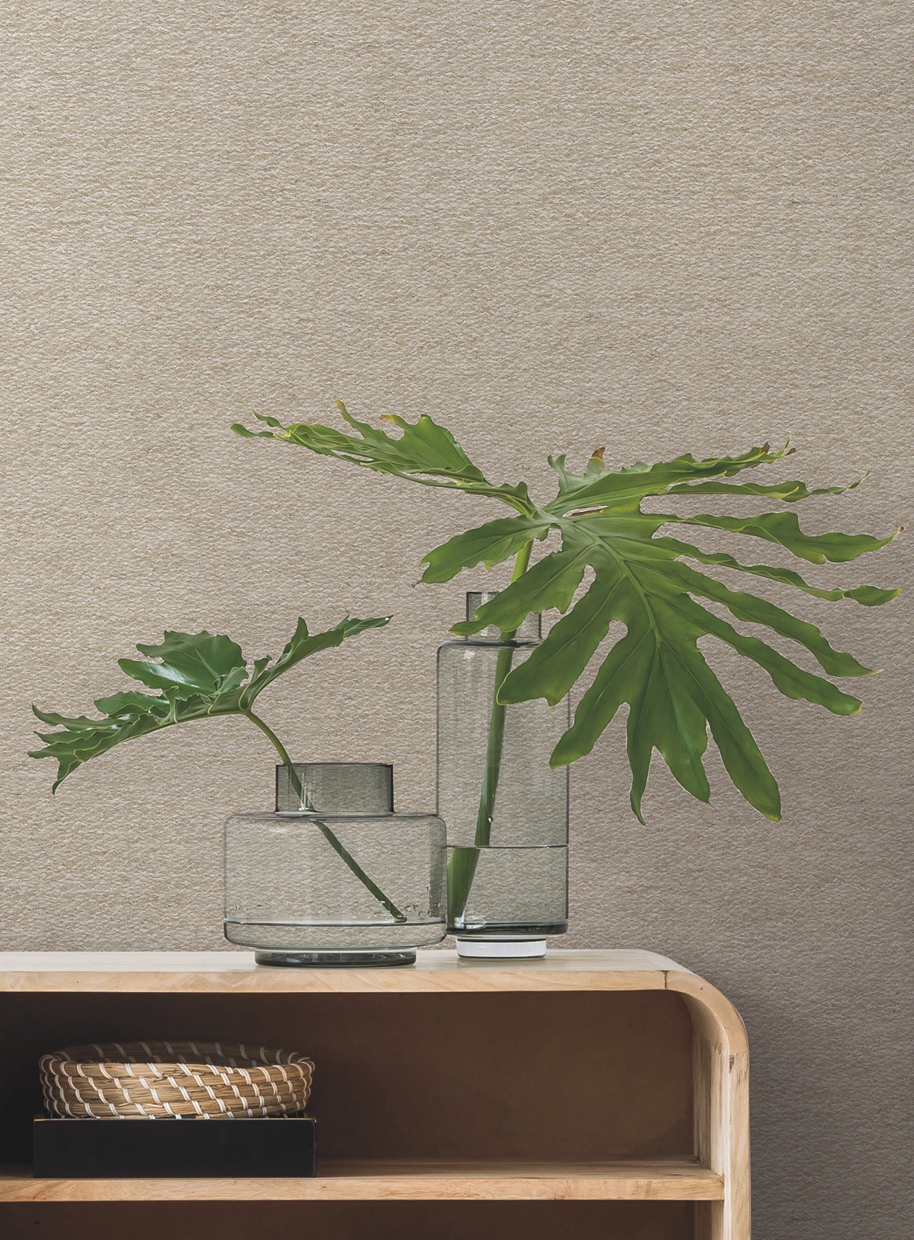 York Wallcoverings Magnolia Home 4 Paper Sand Yarn Wallpaper Transitional Small Prints Beiges   - MF4704MH