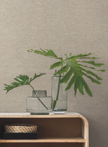 York Wallcoverings Magnolia Home 4 Paper Sand Yarn Wallpaper Transitional Small Prints Beiges   - MF4704MH