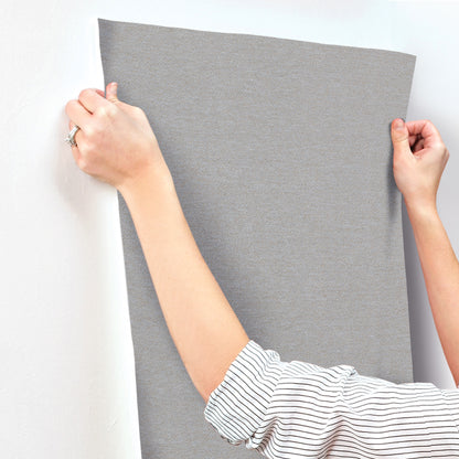 York Wallcoverings Magnolia Home 4 Paper Light Blue Yarn Wallpaper Transitional Small Prints Blues   - MF4706MH