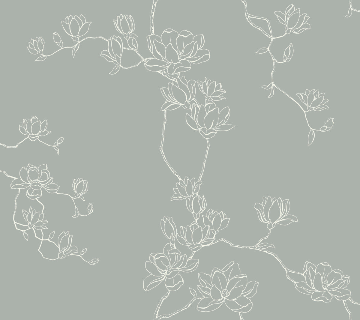 Magnolia Home 4 Magnolia Branches Botanical Farmhouse Blue   - MF4734