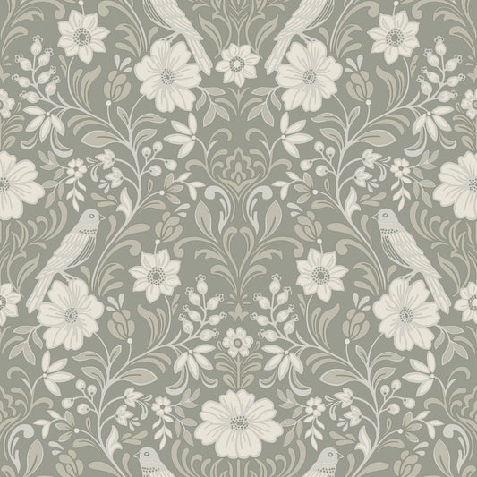 Magnolia Home 4 Colette Botanical Modern Grey   - MF4746