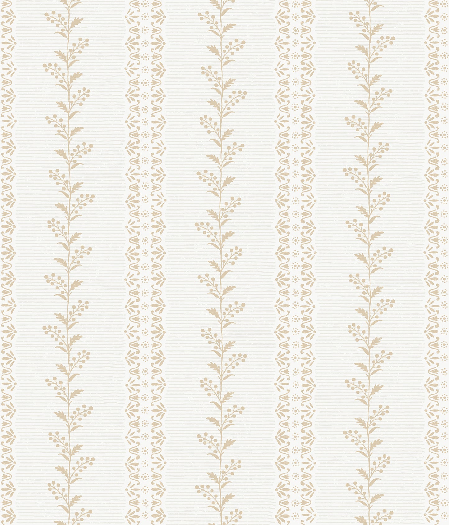 York Wallcoverings Magnolia Home 4 Everleigh Ochre Wallpaper Transitional Botanical Whites and Off-Whites   - MF4763