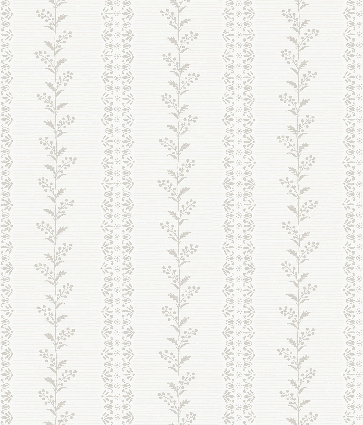 York Wallcoverings Magnolia Home 4 Everleigh Grey Wallpaper Transitional Botanical Whites and Off-Whites   - MF4765