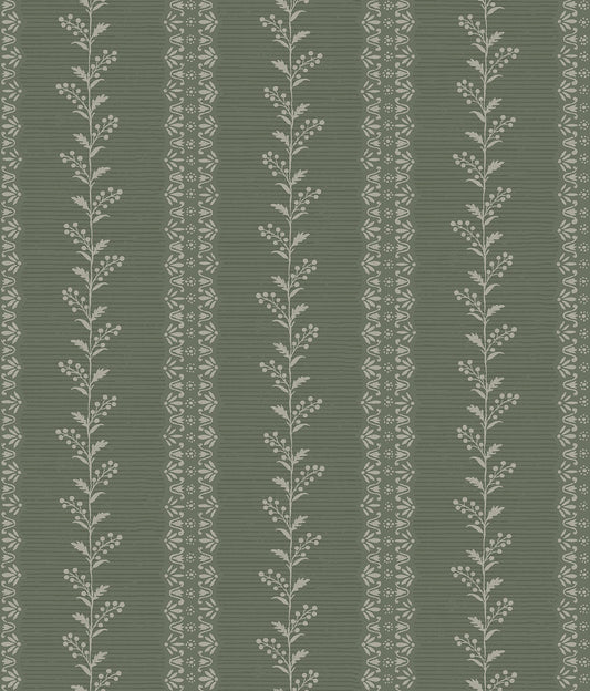 York Wallcoverings Magnolia Home 4 Everleigh Pine Wallpaper Transitional Botanical Greens   - MF4767