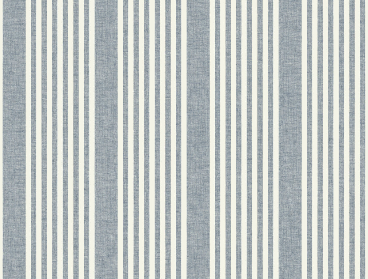 Magnolia Home 4 French Linen Stripe Stripes Farmhouse Blue   - MF4768