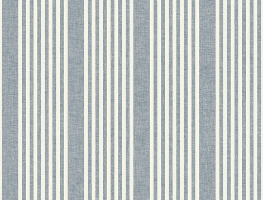 Magnolia Home 4 French Linen Stripe Stripes Farmhouse Blue   - MF4768