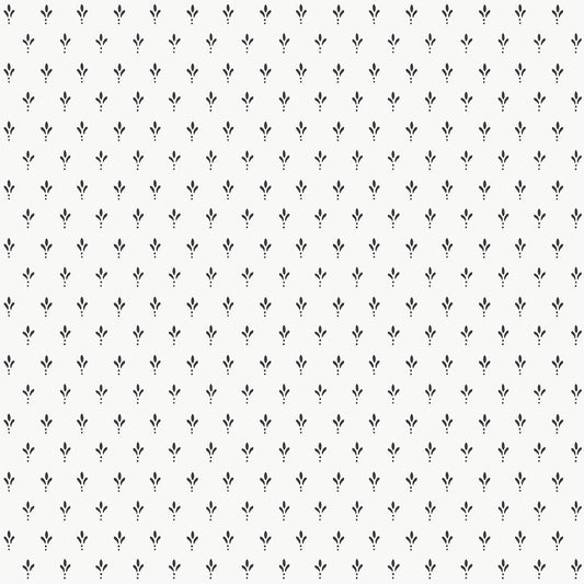 York Wallcoverings Magnolia Home 4 Charm Black and White Wallpaper Traditional Small Prints Whites and Off-Whites   - MF4775