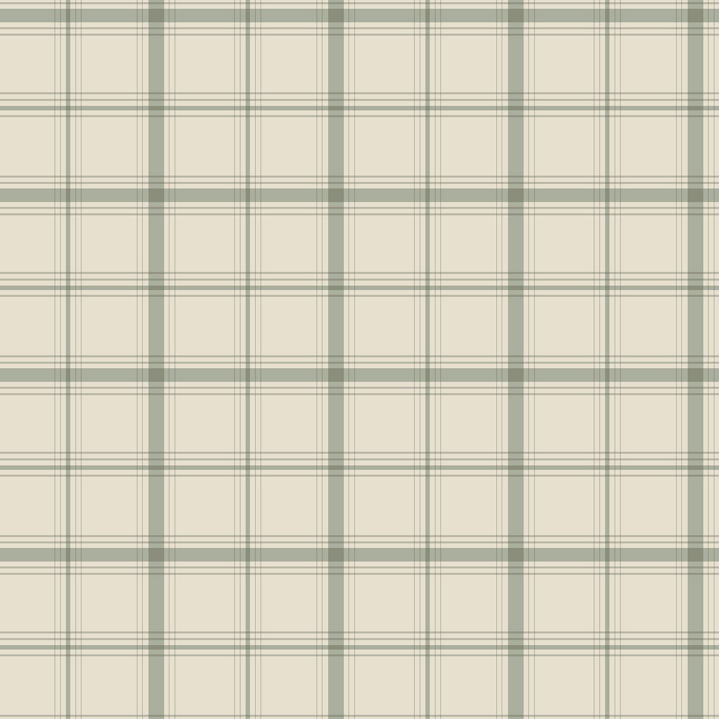 York Wallcoverings Magnolia Home 4 Hunter Green Wallpaper Transitional Plaids and Checks Greens   - MF4794