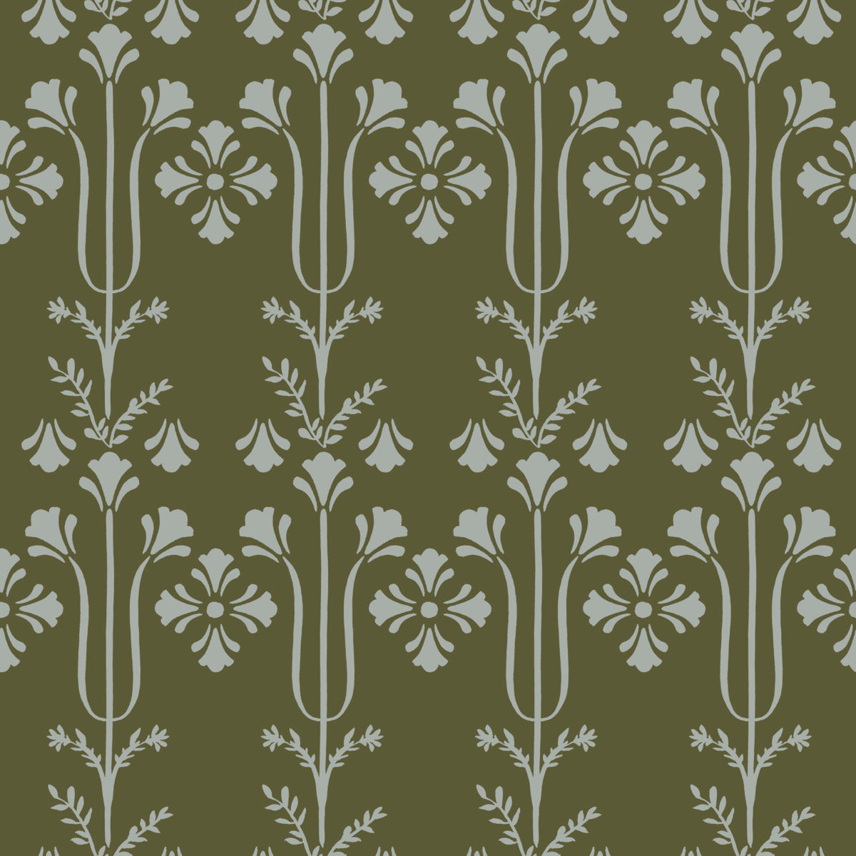 Magnolia Home 4 Lydia Botanical Traditional Green   - MF4801