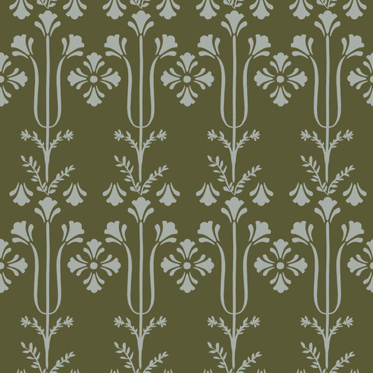 Magnolia Home 4 Lydia Botanical Traditional Green   - MF4801