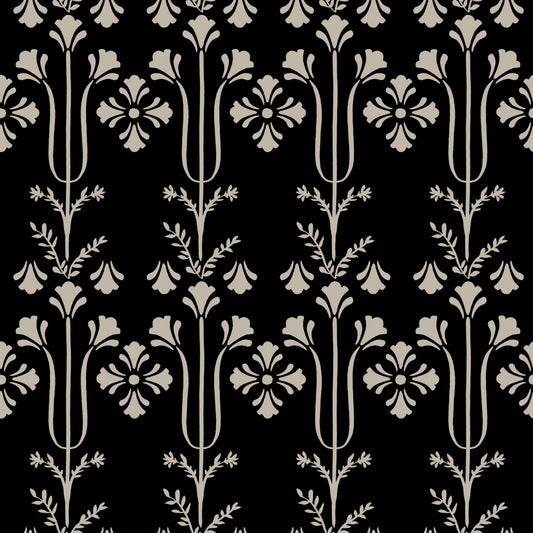 Magnolia Home 4 Lydia Botanical Traditional Black   - MF4803