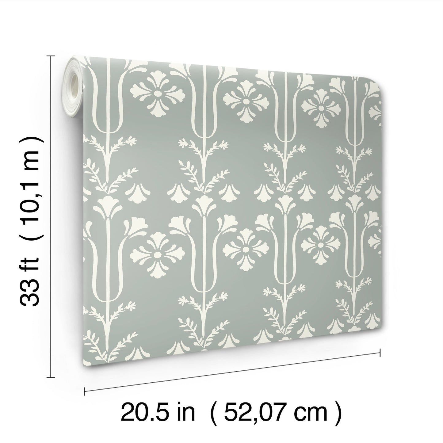 York Wallcoverings Magnolia Home 4 Lydia Botanical Traditional Blue   - MF4806