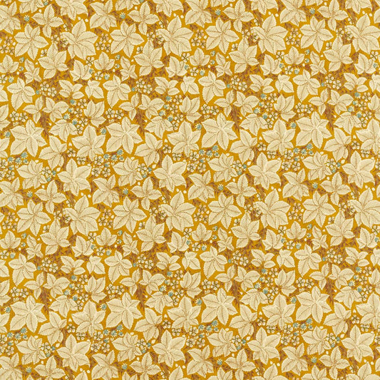 MORRIS & CO Bramble Fabric Leaves , Trees Sunflower   - MFRF227236