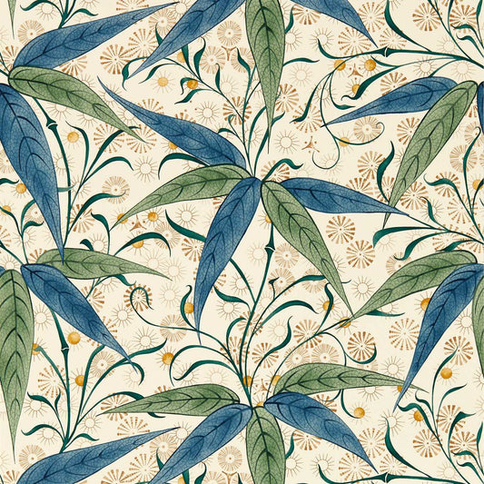 MORRIS & CO Bamboo Wallpaper Leaves , Trees Thyme,Artichoke  Gravure Printed Wallpaper - MFRW217357