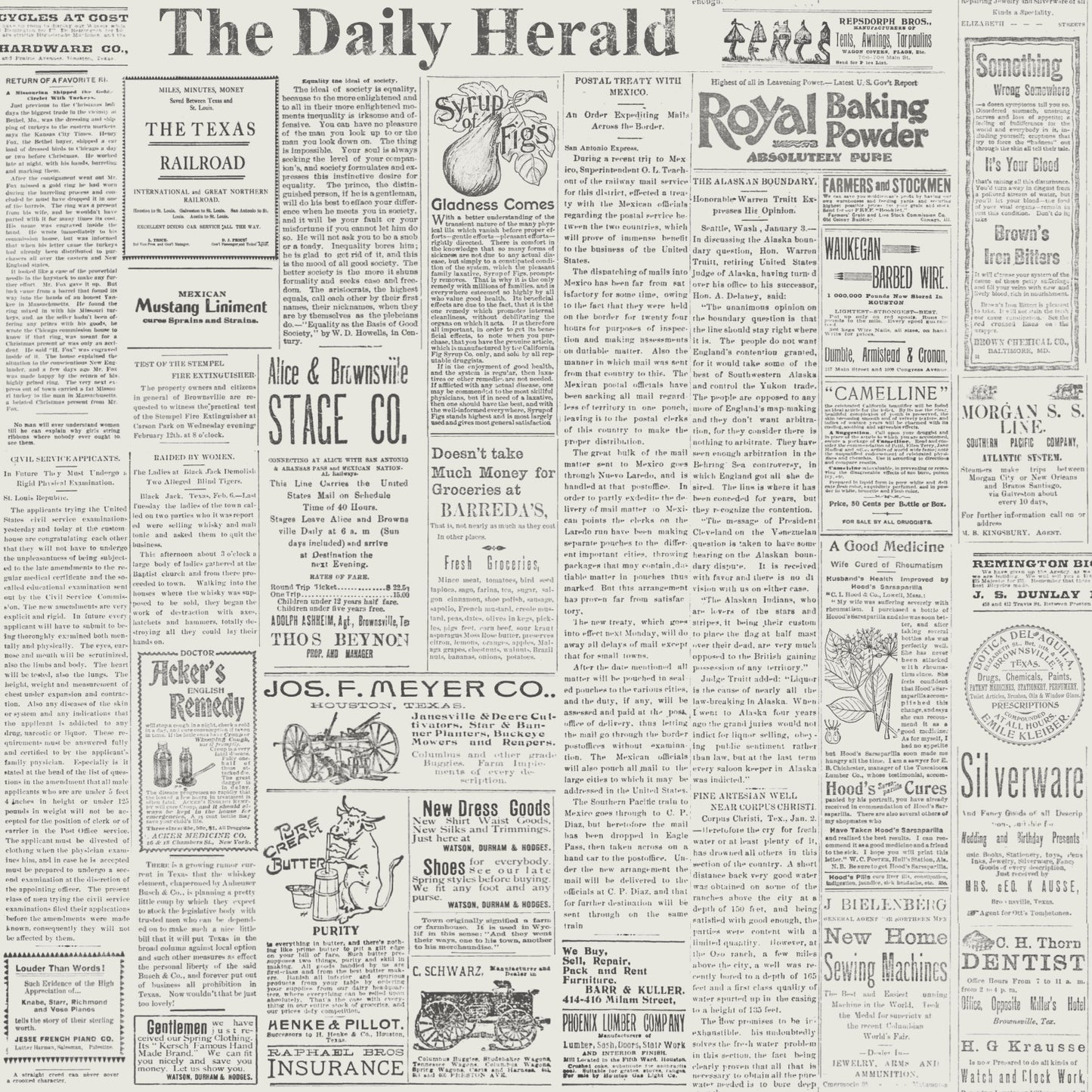 York Wallcoverings Magnolia Home The Daily Black and White Wallpaper   Whites and Off-Whites   - MH1508