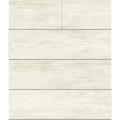 York Wallcoverings Magnolia Home Shiplap Grey and Off White Wallpaper   Whites and Off-Whites   - MH1559