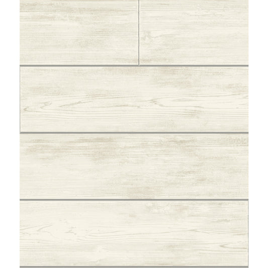 York Wallcoverings Magnolia Home Shiplap Grey and Off White Wallpaper   Whites and Off-Whites   - MH1559