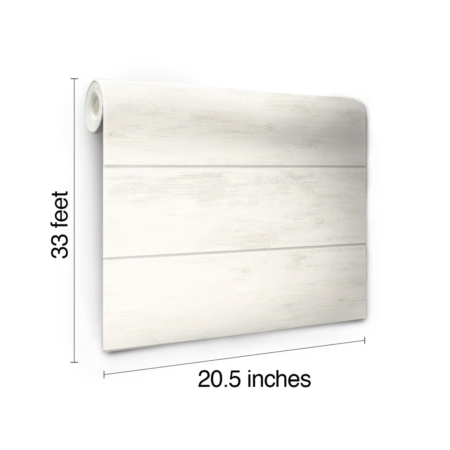 York Wallcoverings Magnolia Home Shiplap White and Grey Wallpaper   Whites and Off-Whites   - MH1560