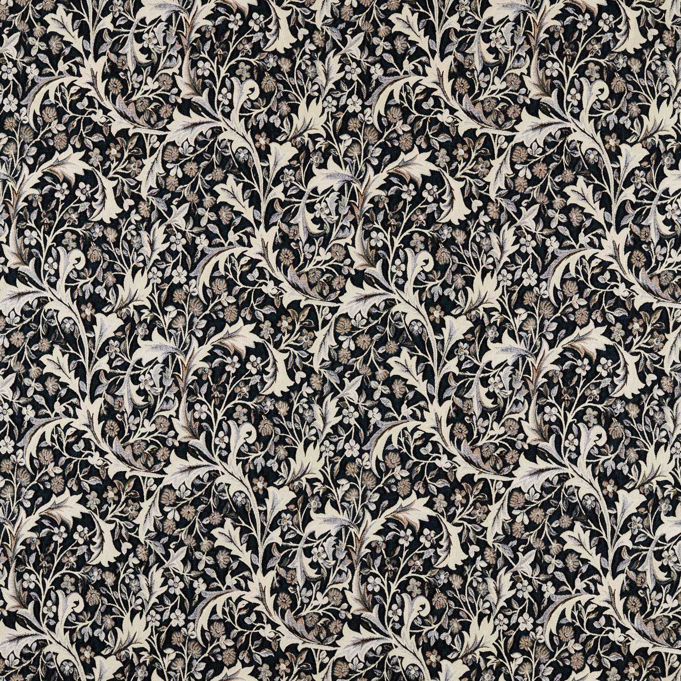 MORRIS & CO Clover & Vine Weave Fabric Classic Floral Forest   - MHCB237679