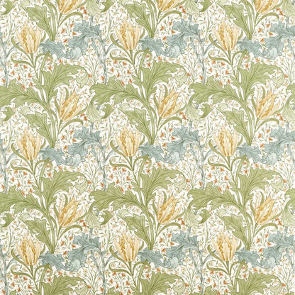 MORRIS & CO Lent Lily Fabric Classic Floral Lemon Balm   - MHTF227381