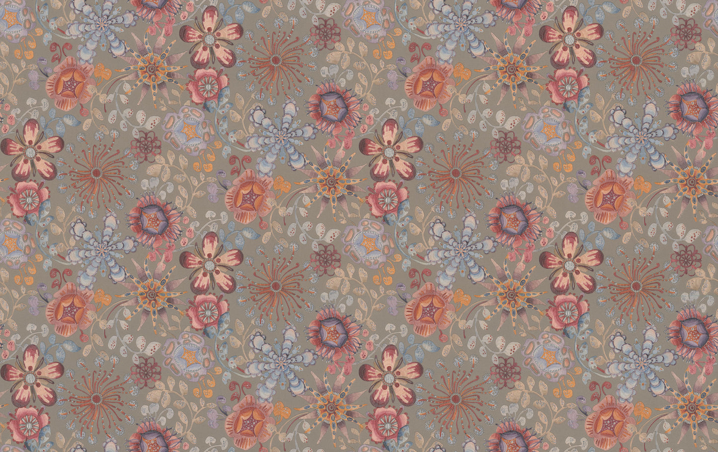 York Wallcoverings Missoni 4 Magic Garden Black Wallpaper  Florals and Flowers Blacks   - MI10310