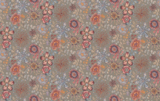 York Wallcoverings Missoni 4 Magic Garden Black Wallpaper  Florals and Flowers Blacks   - MI10310