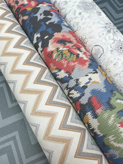 York Wallcoverings Missoni 4 Magic Garden Grey Wallpaper  Florals and Flowers Greys   - MI10311