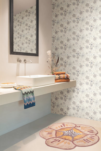 York Wallcoverings Missoni 4 Magic Garden Grey Wallpaper  Florals and Flowers Greys   - MI10311