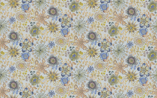 York Wallcoverings Missoni 4 Magic Garden Blue and Green Wallpaper  Florals and Flowers Blues   - MI10313