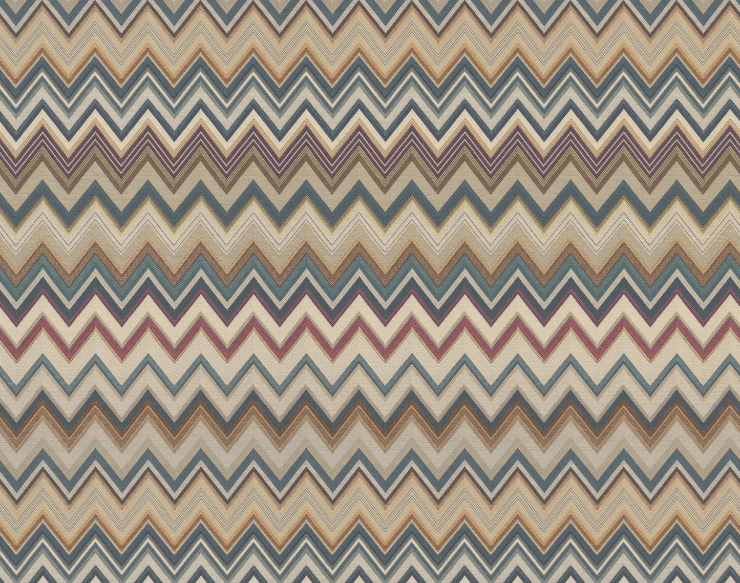 York Wallcoverings Missoni 4 Happy Zigzag Green and Brown Wallpaper  Geometrics Greens   - MI10332
