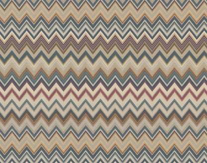 York Wallcoverings Missoni 4 Happy Zigzag Green and Brown Wallpaper  Geometrics Greens   - MI10332