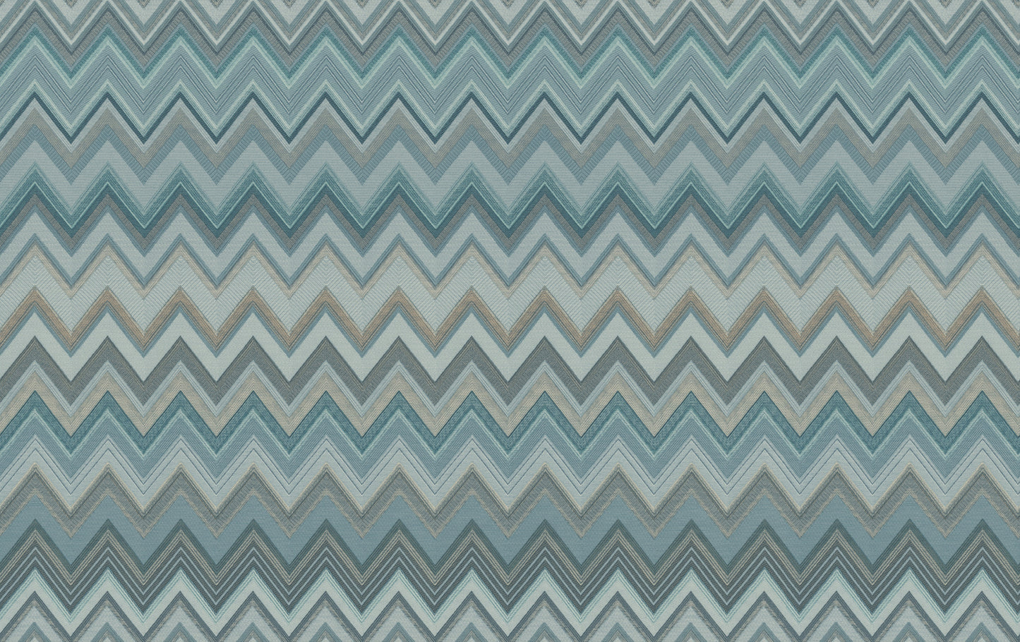 York Wallcoverings Missoni 4 Happy Zigzag Blue Wallpaper  Geometrics Blues   - MI10335