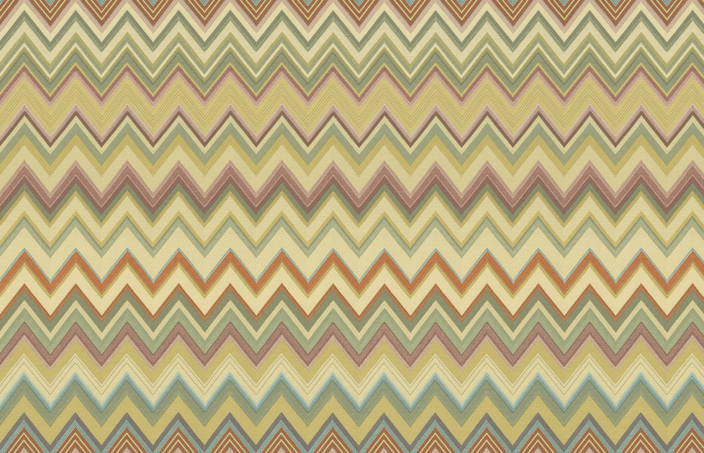 York Wallcoverings Missoni 4 Happy Zigzag Gold Wallpaper  Geometrics Yellows   - MI10336