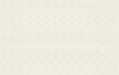 York Wallcoverings Missoni 4 Happy Zigzag Cream Wallpaper  Geometrics Whites and Off-Whites   - MI10337