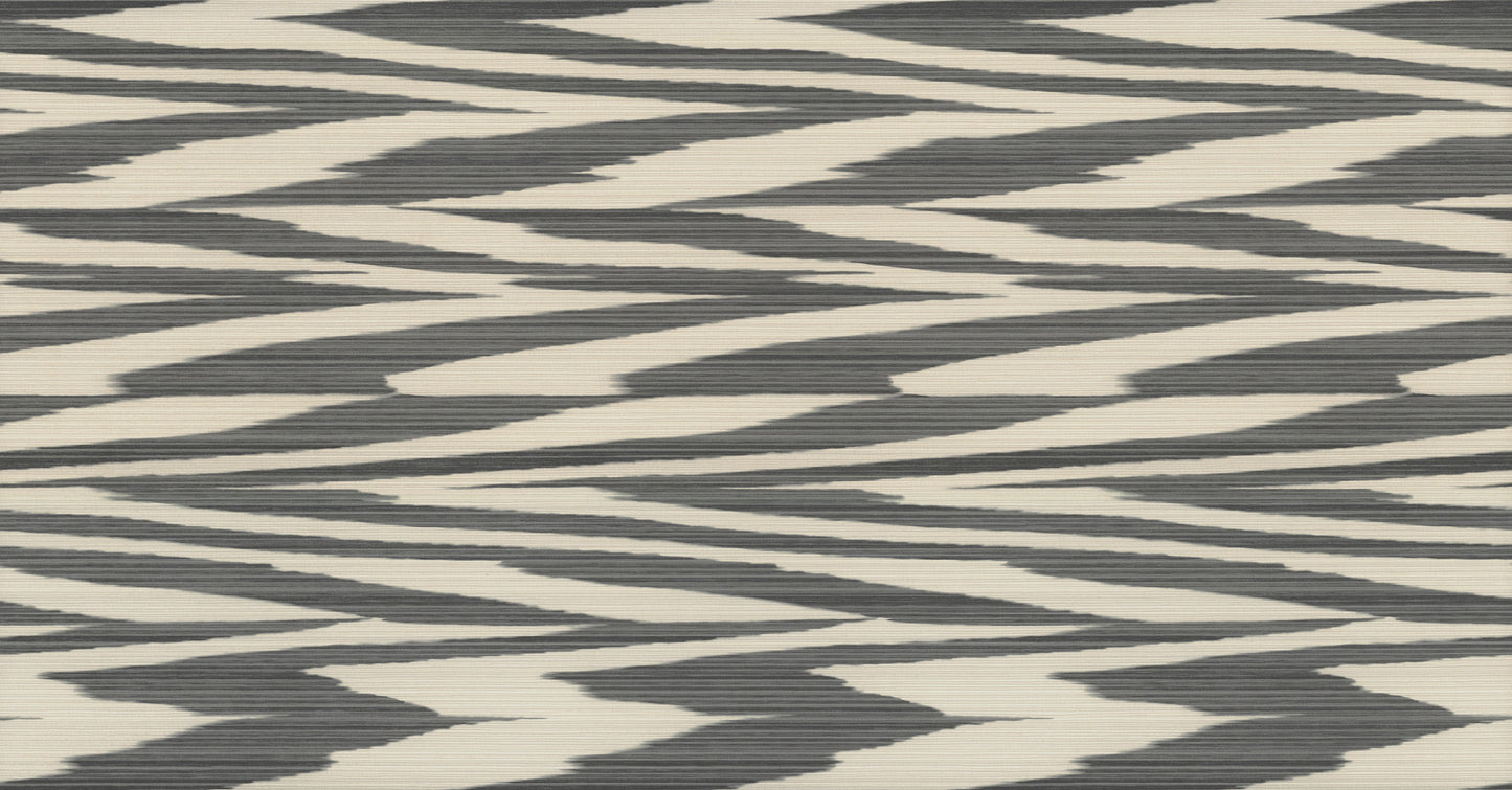 York Wallcoverings Missoni 4 Flamed Zigzag Black and Cream Wallpaper  Geometrics Blacks   - MI10341