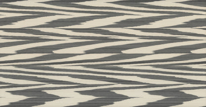 York Wallcoverings Missoni 4 Flamed Zigzag Black and Cream Wallpaper  Geometrics Blacks   - MI10341