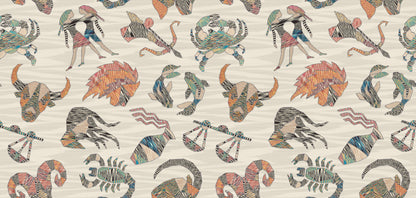 York Wallcoverings Missoni 4 Constellations Grey Wallpaper  Animals Greys   - MI10352