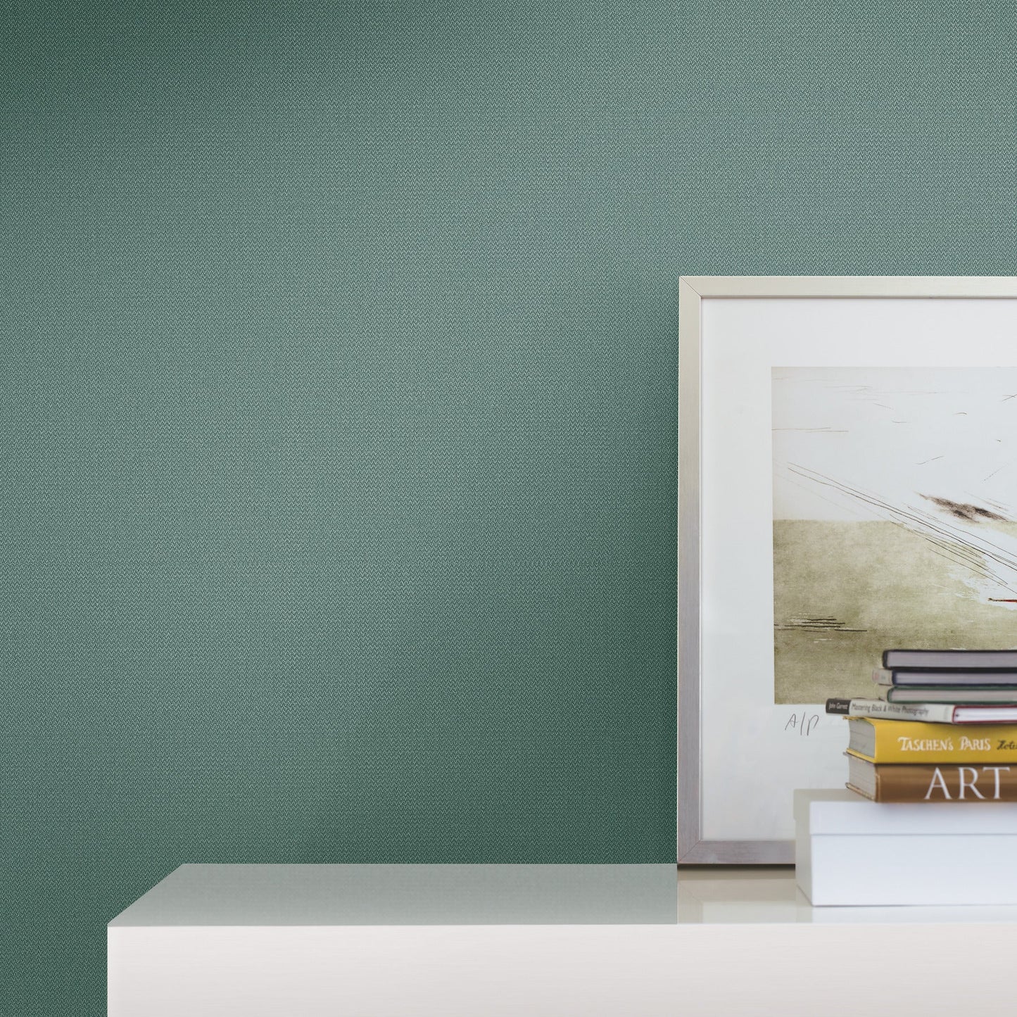 York Wallcoverings Missoni Chevronette Teal Wallpaper  Textures Blues   - MI10361