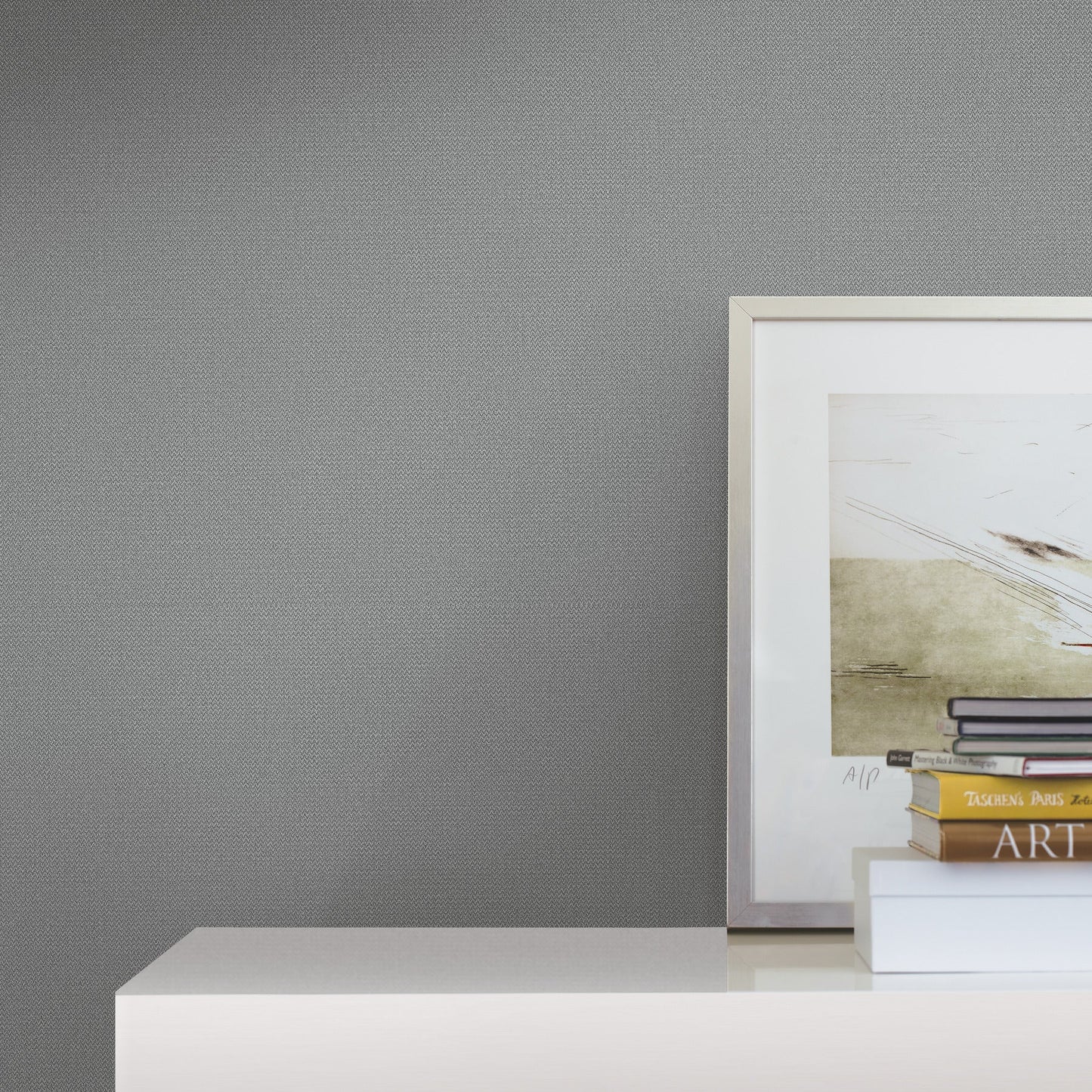 York Wallcoverings Missoni Chevronette Grey Wallpaper  Textures Greys   - MI10363