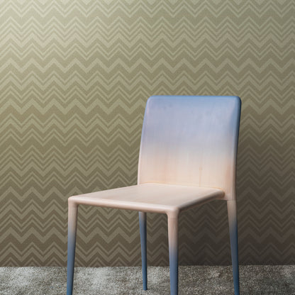 York Wallcoverings Missoni 4 Iconic Shades Green Wallpaper  Geometrics Greens   - MI10392
