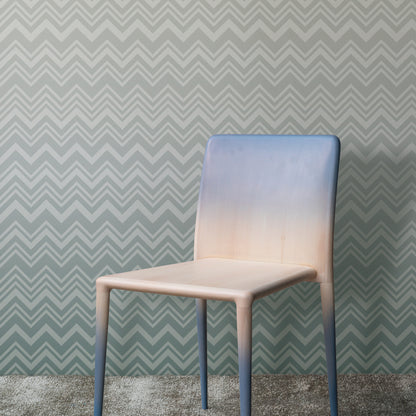 York Wallcoverings Missoni 4 Iconic Shades Blue Wallpaper  Geometrics Blues   - MI10393
